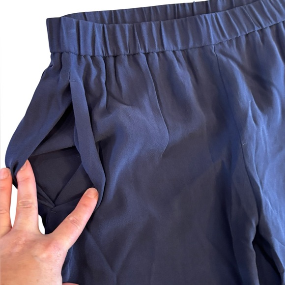 Eileen Fisher Women's Blue Pull On Straight Leg Silk Dress Pants Size S/P - Picture 3 of 6